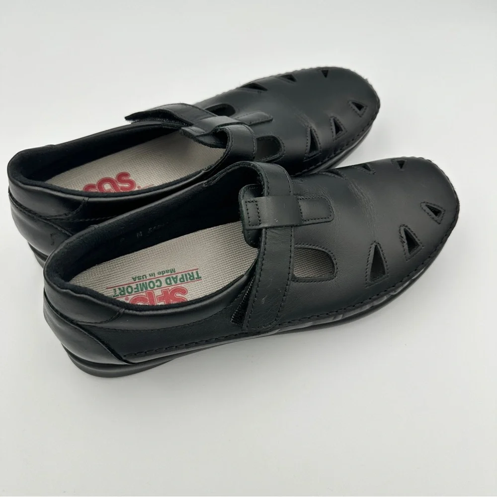 SAS Tripod Mary Jane Roamer Loafers Women’s 9 M Shoes Comfort Black Leather‎ USA